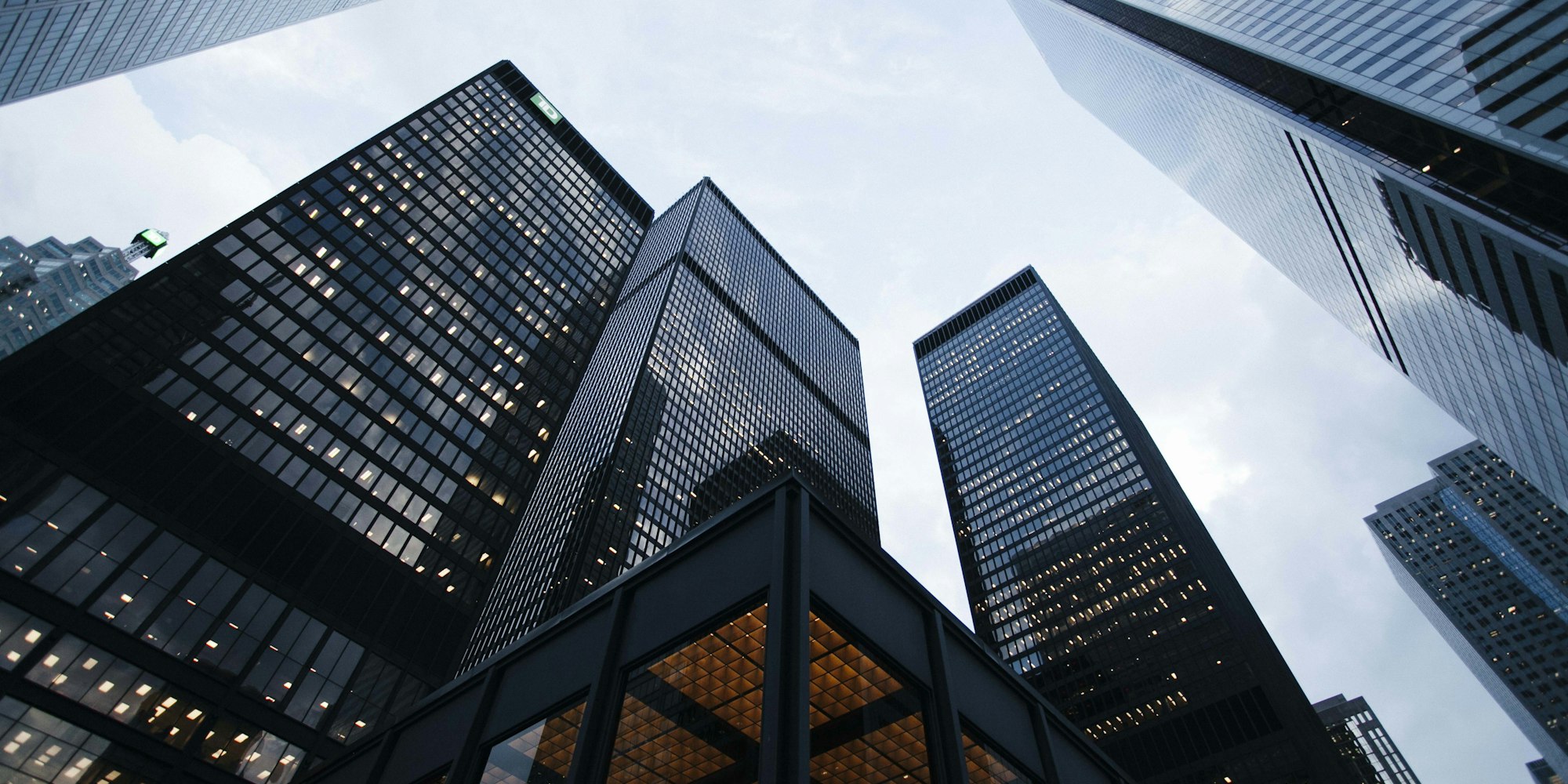 Contemporary office building exterior